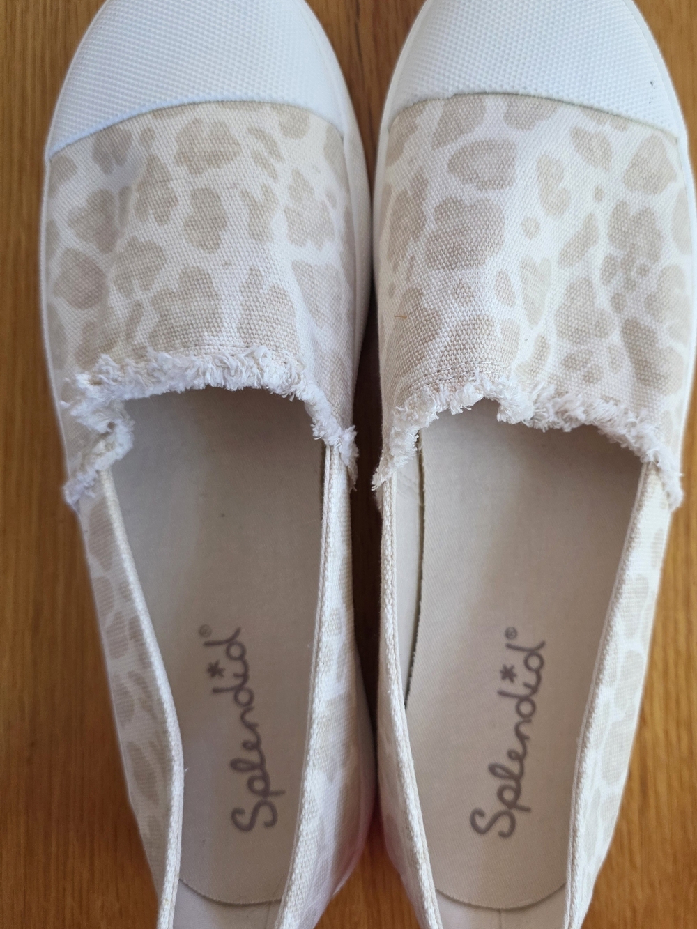 Splendid Women's Cream Leopard-Print Slip-On Flats
